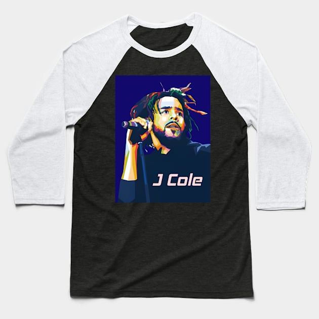 WPAP J Cole pop art Baseball T-Shirt by Art engineer